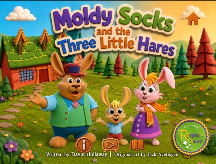 Moldy Socks and the Three Little Hares — story cover