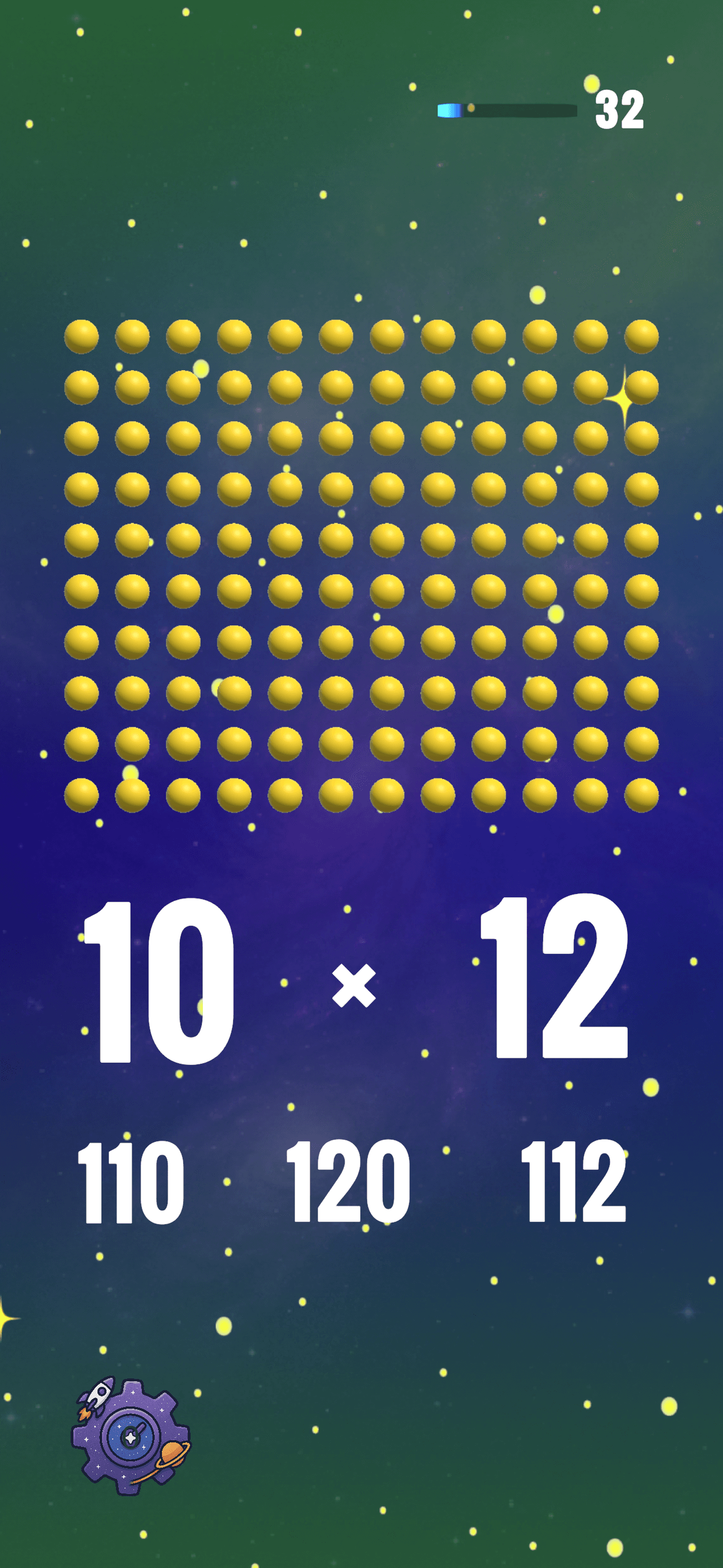 Timed challenge mode in Time to Multiply