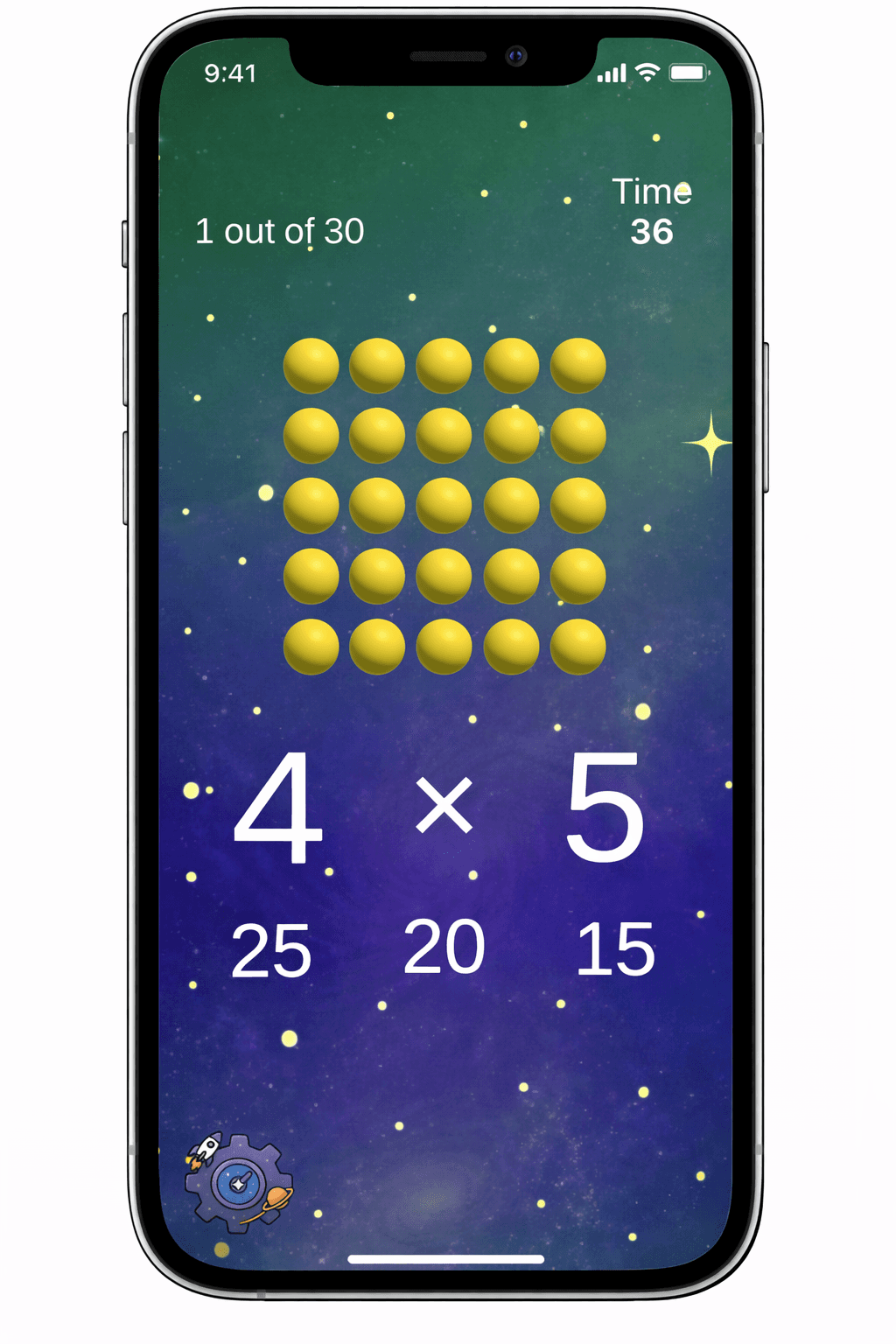 Time to Multiply — multiplication grid gameplay screen showing 11 × 11