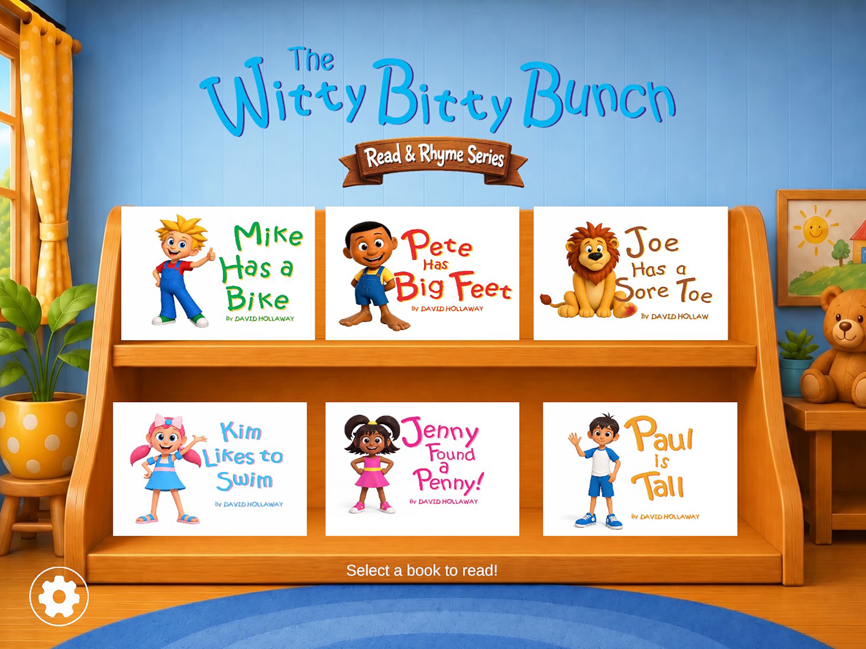 The Witty Bitty Bunch: Read & Rhyme Series start screen